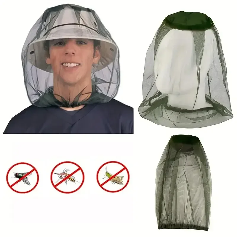

1pc Anti Mosquito Fishing Cap Breathable Adjustable Mesh Fishing Hat Net For Men And Women Outdoor Traveling Fishing Camping