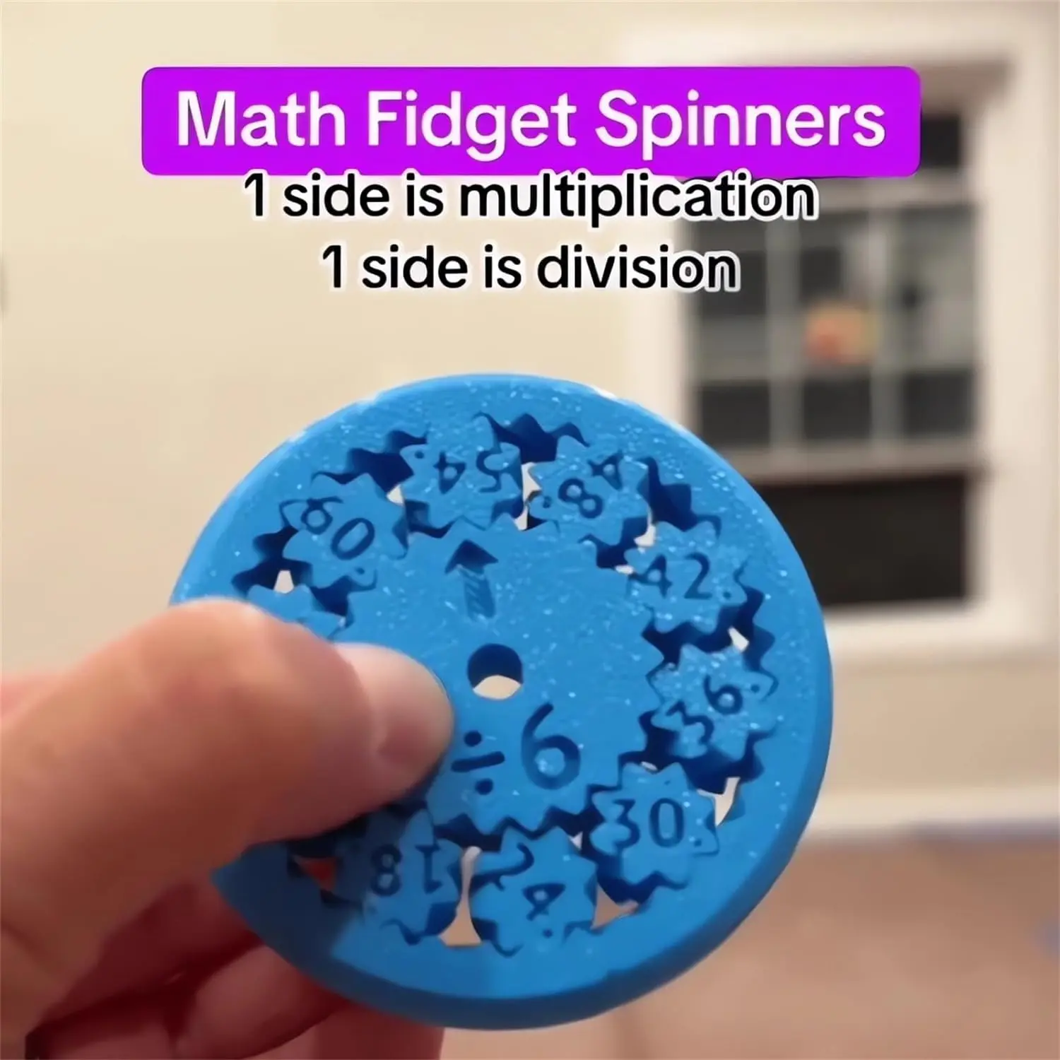 Math Fidget Spinner,Math Fidget Toy for Kid,Math Fact spinners Fidget Toy for Kid,Mini Fidget Math Spinner for Math Game for Kid