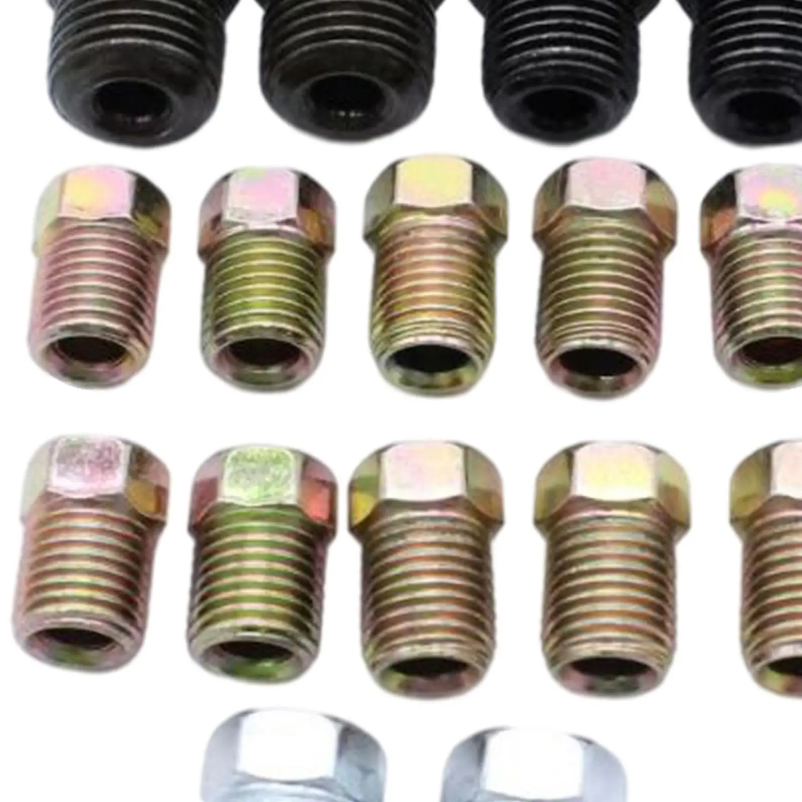 16 ชิ้น Inverted Flare Tube Nuts อะไหล่รถยนต์ Fitting Assortment 2x1/2 "-20