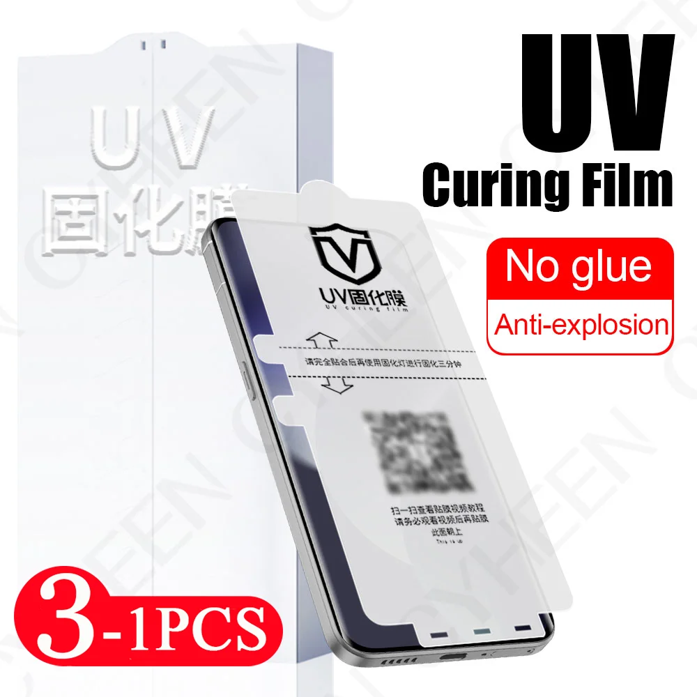 3/2/1 Pcs protective film for OPPO Reno 12 11 Not Glass phone screen protector 10 Find X8 Pro UV light curing film X7 X6 X5 Pro