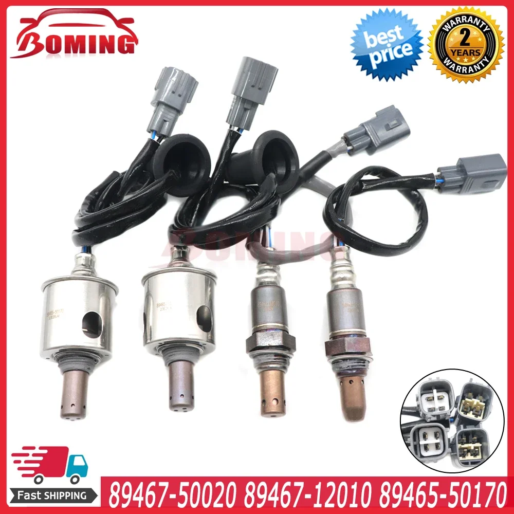 4Pcs Car Upstream+Downstream Oxygen O2 Lambda Sensor 89467-50020 89467-12010 89465-50170 For Lexus LS460 2007-2009 4.6L V8