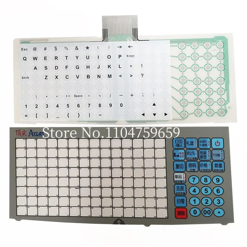 Brand New LS2 Keyboard Internal Circuitry and Film in Chinese Language for Aclas LS2 LS3 LS4 Scale Parts Keyboard
