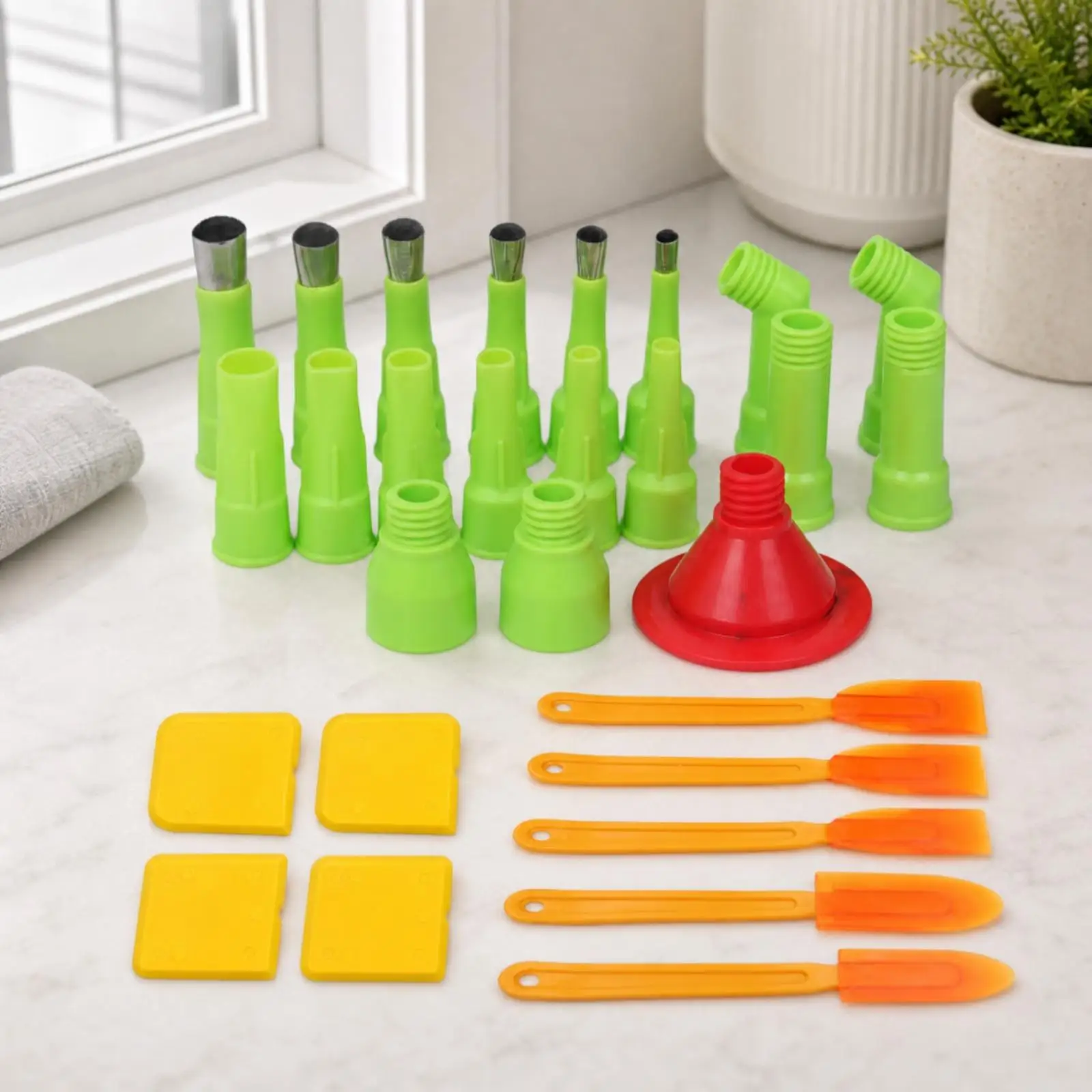 19 Pieces Caulk Bead Shaping Tool Set Versatile for Construction Joint Sealing view 5