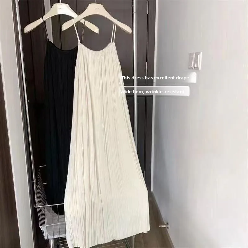 Verão ele simples saia grande balanço longo dr v-ne scela cintura alta a linha casual dr drapeado resistente a rugas