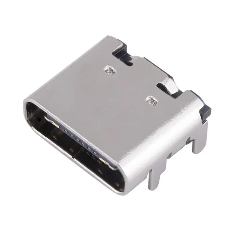 Micro USB 3.1 SMD Waterproof Style Socket Type C 16pin  Female Connector for Smartphone End Plug Charging High Current Charging