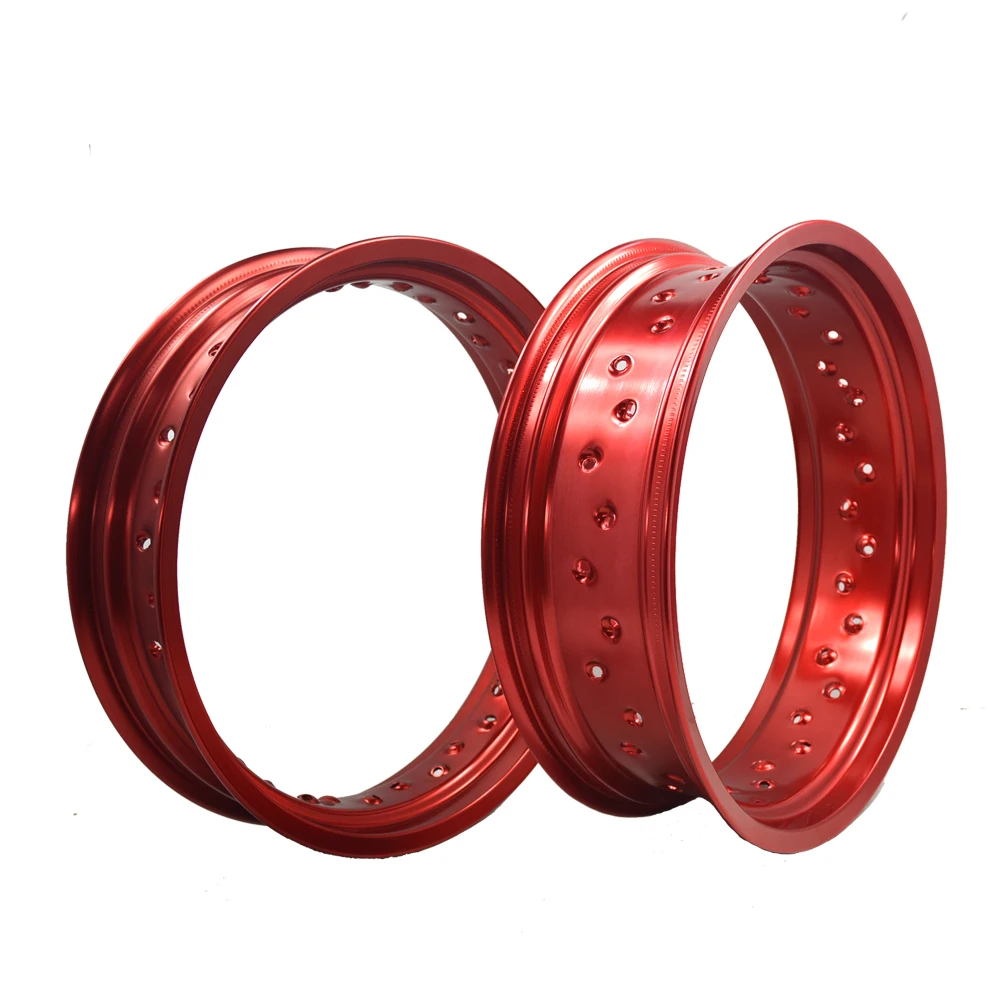 17*4.25 Inch Supermoto Motorcycle 36 Holes Colored Wheel Hoops