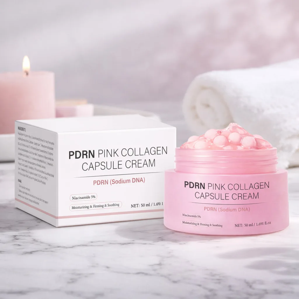 Crema de colágeno en cápsulas de 50ml para el rostro, hidratante facial para el brillo de la piel, nutritiva, suavizante, cuidado de la piel, uniformiza el tono y la textura de la piel