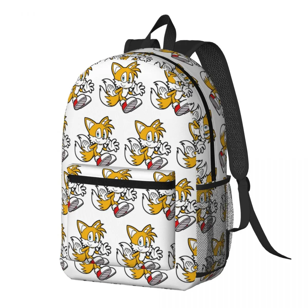 Miles Tails Prower Backpack Daypack Large Capacity Children BookBag School Bag Shoulder Bags for Men Women