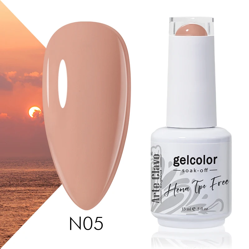 Arte Clavo Red Color Series Nagellack UV Soak Off Lack 15 ml Maniküre Nail Art Langlebiger Hema Tpo Free Gel-Nagellack