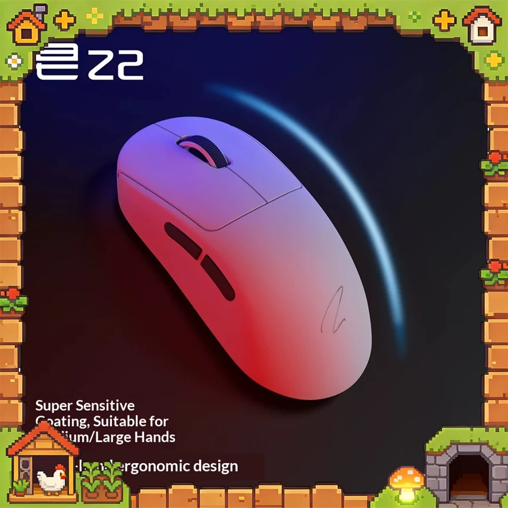 Zaopin Z2 Wireless Mouse Three Mode Connection PAW3950 Engine Sensor Game Mouse 8000HZ Rate Of Return Light Weight For Gifts