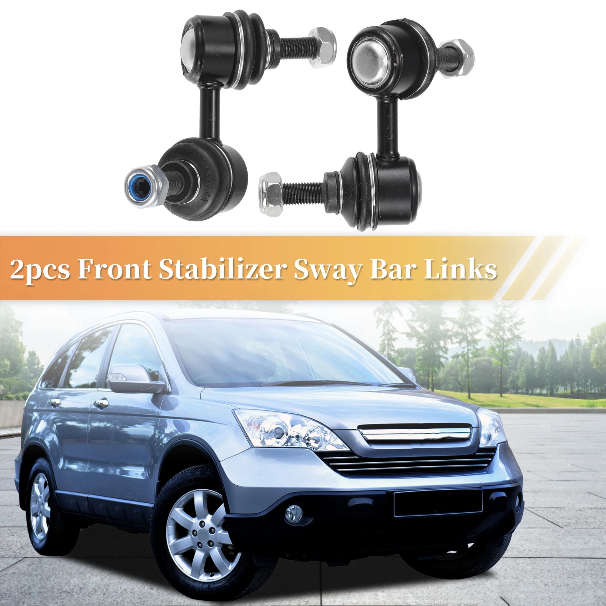 UXCELL 2 قطعة وصلة قضيب التأثير للمثبت الأمامي لـ Acura EL 2001-2005 رقم K90454/K90455