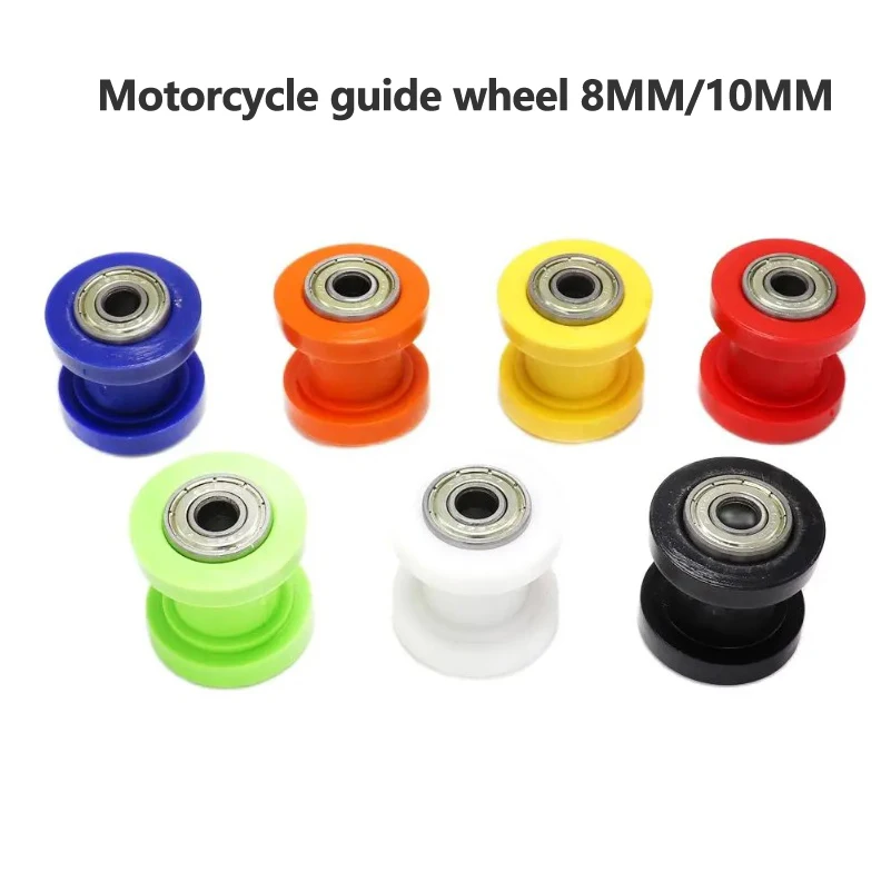 8/10mm Drive Chain Roller Pulley Wheel Slider Tensioner Wheel Guide For Enduro Motorcycle Motocross PIT Dirt Bike ATV CRF CR XR