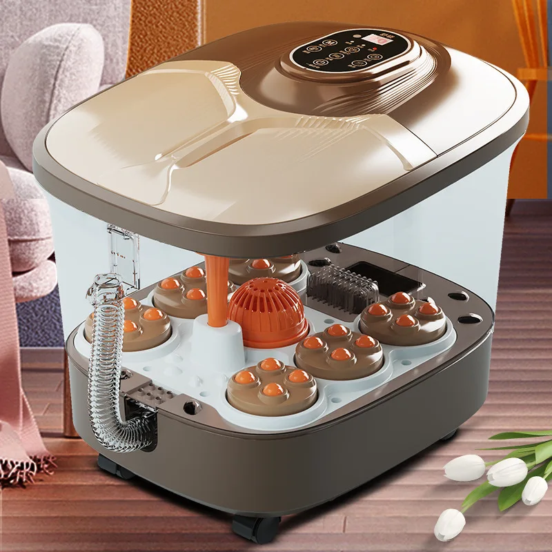 Three Modes of Constant Temperature Hot Compress Multi-functional Heating Foot Scraping Massager Foot Washing Bucket