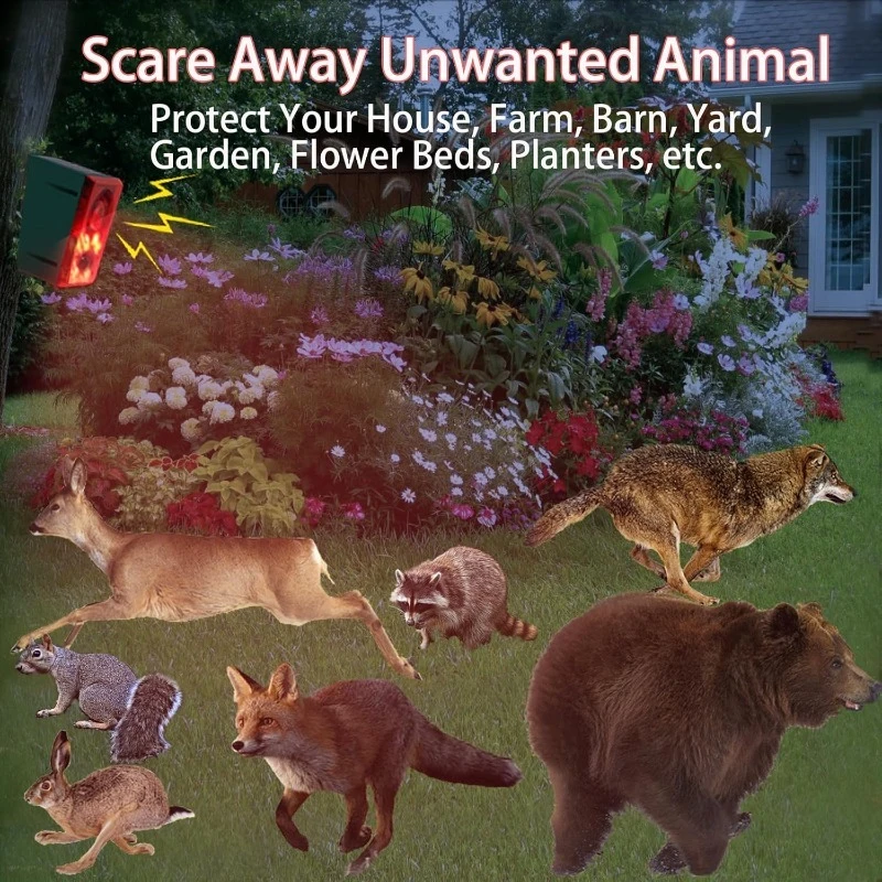 الطاقة الشمسية إنذار الحركة مصباح 130dB الكلب النباح بندقية إضاءة مقاومة للماء ضوء إحترافي عن بعد لحديقة مزرعة حظيرة الدجاج دعم تسجيل