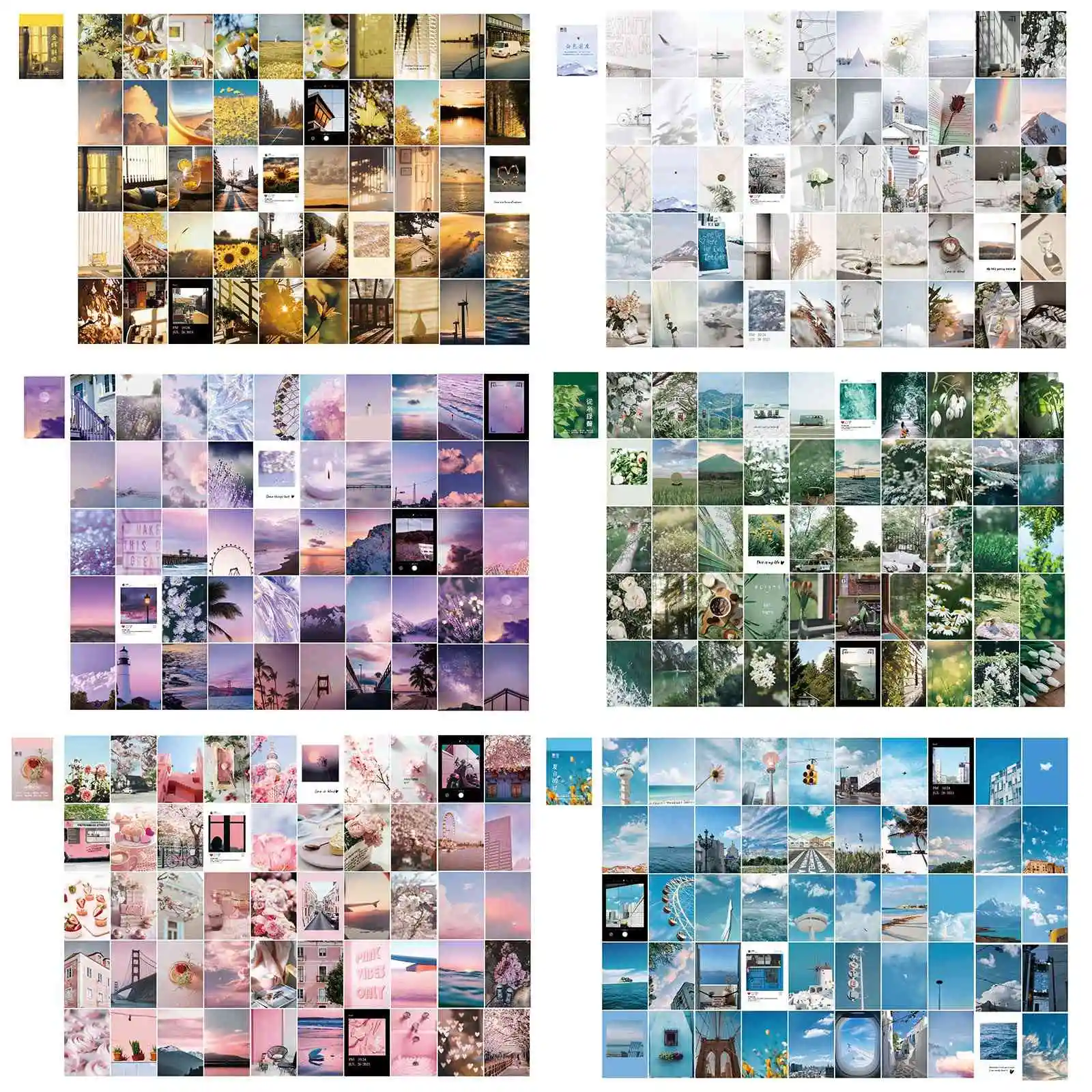 300 Stukken Washi Papier Sticker Set Dagelijkse Landschapsleven Spullen Reizen Kawaii Stickers Esthetische Stickers Voor Scrapbooking