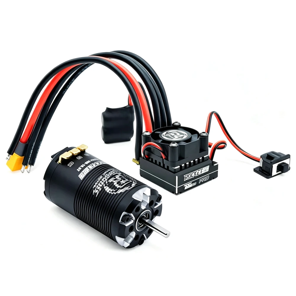 Surpass Hobby Rocket Supersonic 390 8.5T/10.5T/13.5T/17.5T 3S Sensored Brushless Motor 80A ESC For 1/12 1/14 RC Truck/Vehicles