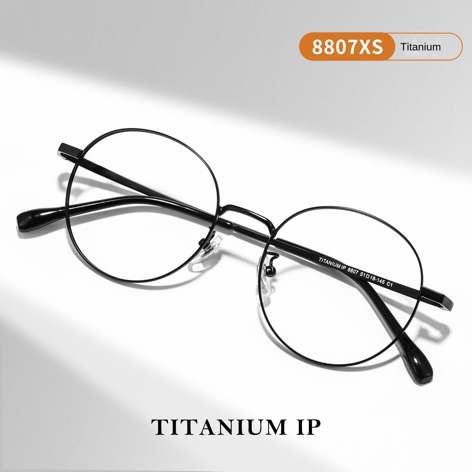 

VOSUN Oval Small Frame Women's Glasses, Slimming Effect, Prescription and Blue Light Blocking, Ultra-Light Pure Titanium Frame