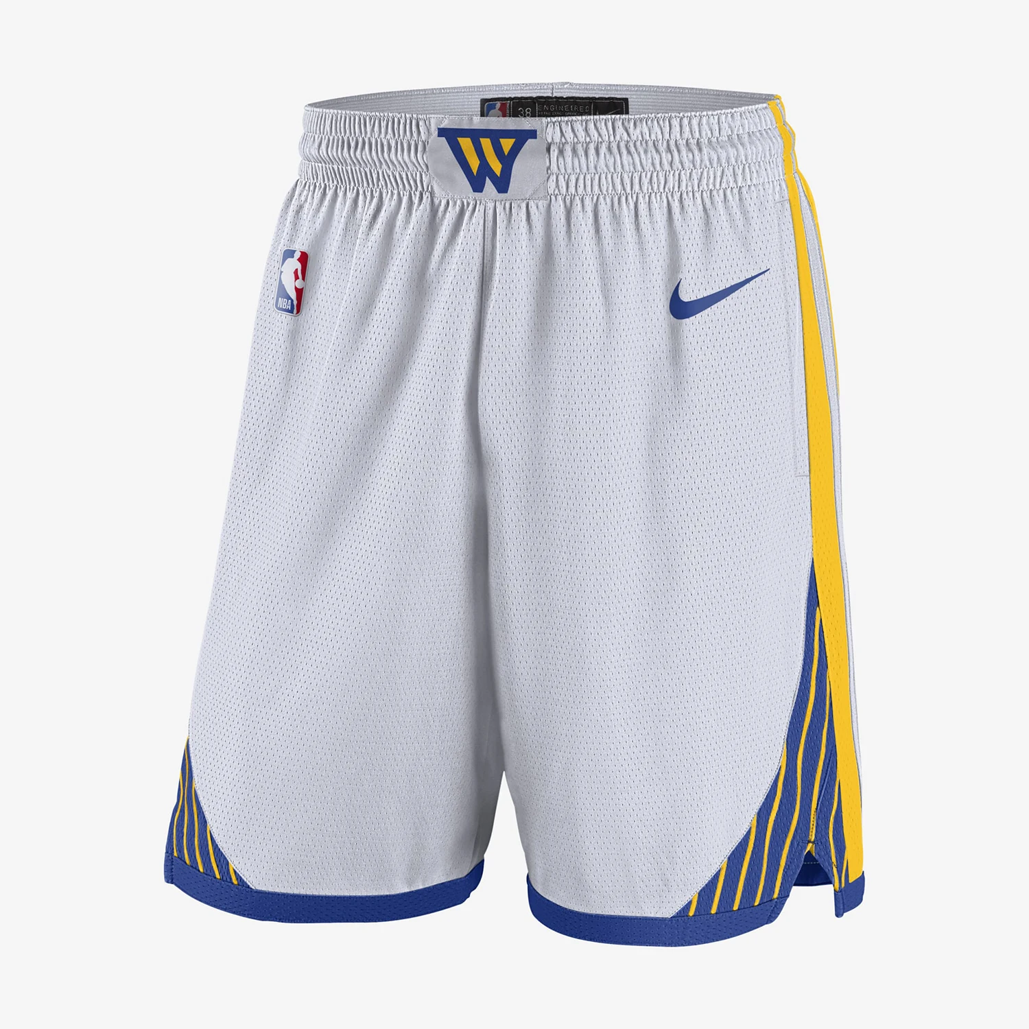 Pantalones cortos deportivos Nike originales Golden State Warriors NBA para hombre, ligeros y transpirables, FQ4108-100