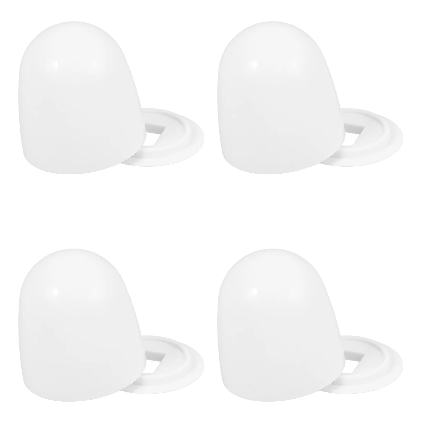 

4Pcs Toilet Bolt Caps Durable Bathroom Screw Covers with Washers Universal Toilet Bolt Covers Replacement Accessories