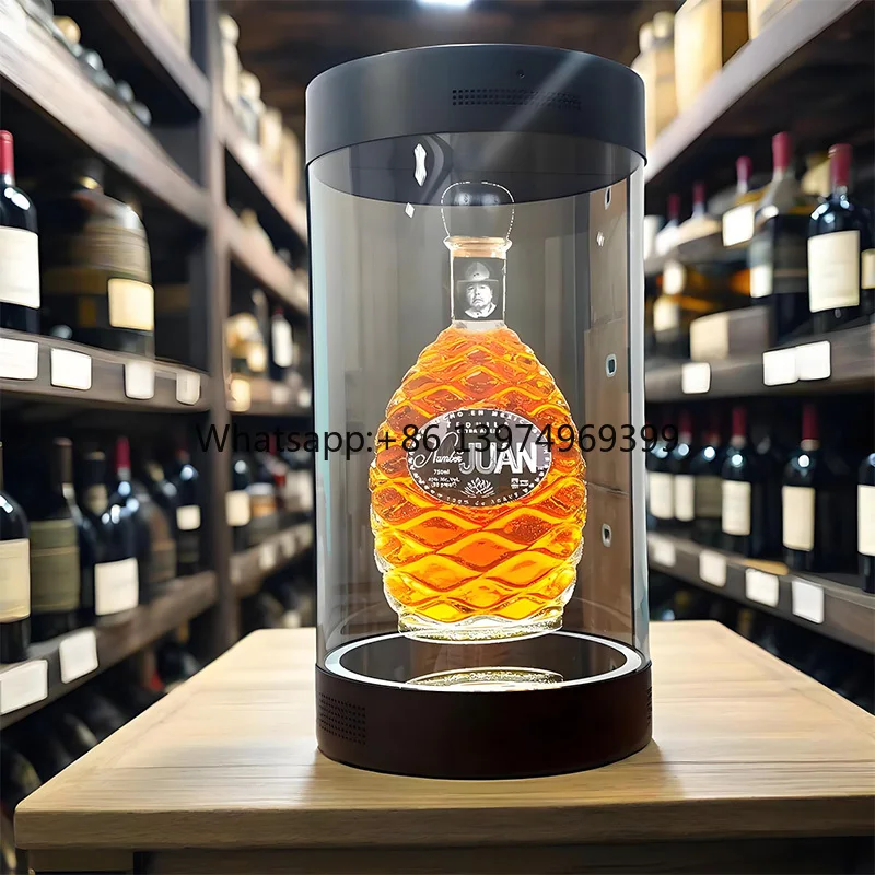 Cylindrical 3D Holographic Projection Screen 16:9 Portable Design for Immersive 360-Degree Display Bar Drinks Products