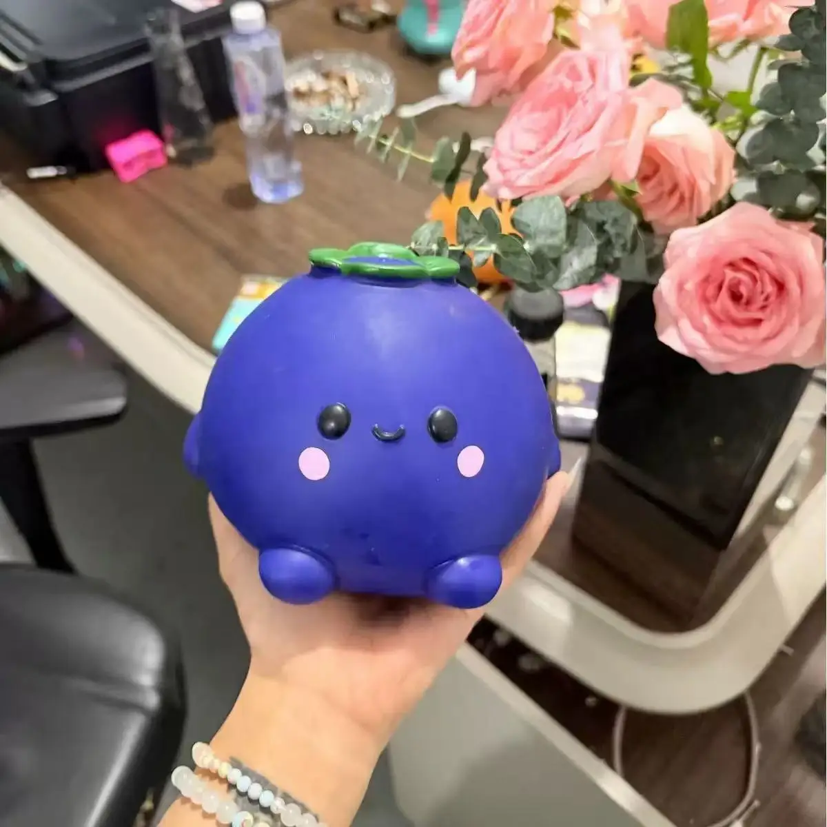 Blueberry Pig Squeeze Slow Rebound  Cute Cartoon Squishy Stress Relief Vent  Creative Funny Decompression Fidget  Gift