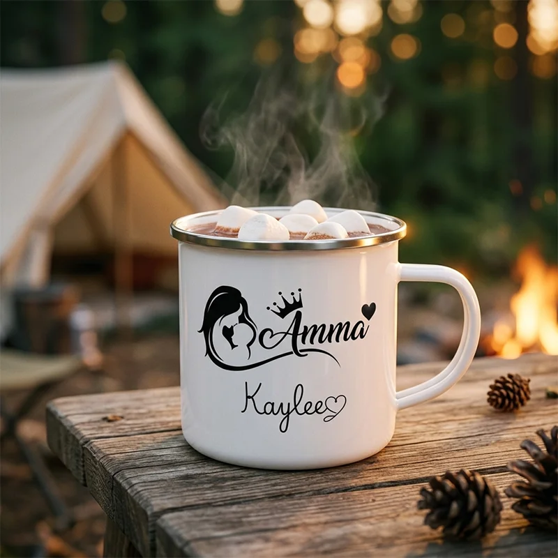 Customised Mother’s Day Coffee Mugs, Personalised Enamel Mugs, Juice Mugs, Milk Mugs and Tea Cups