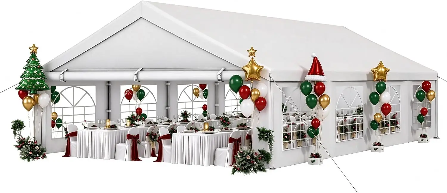 20x30FT Party Tent Upgraded Event Shelters Heavy Duty Wedding