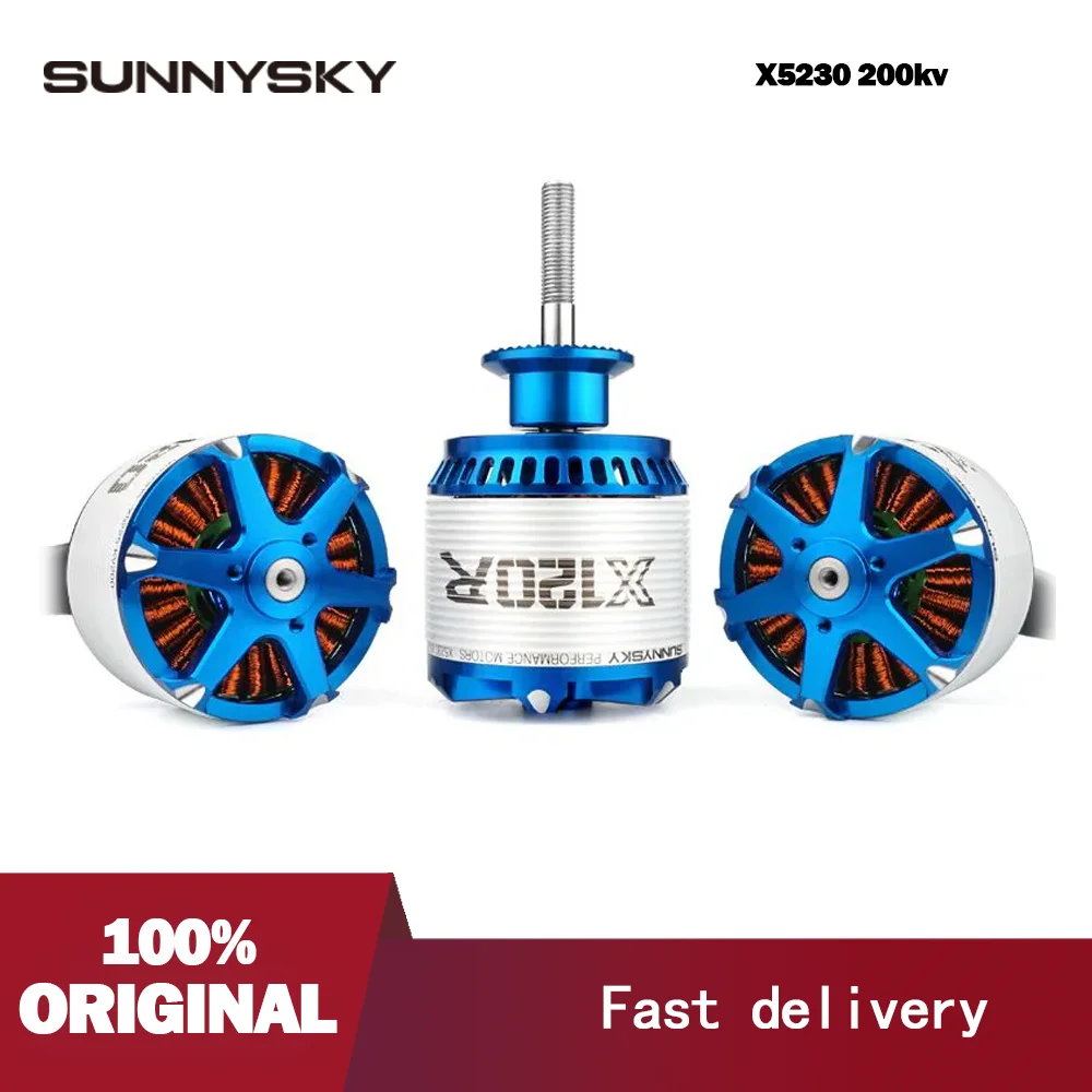 

Sunnysky X5230 120E-170E 3D F3A fixed-wing drone power motor 3 generate light weight strong power balance 200kv brushless motor