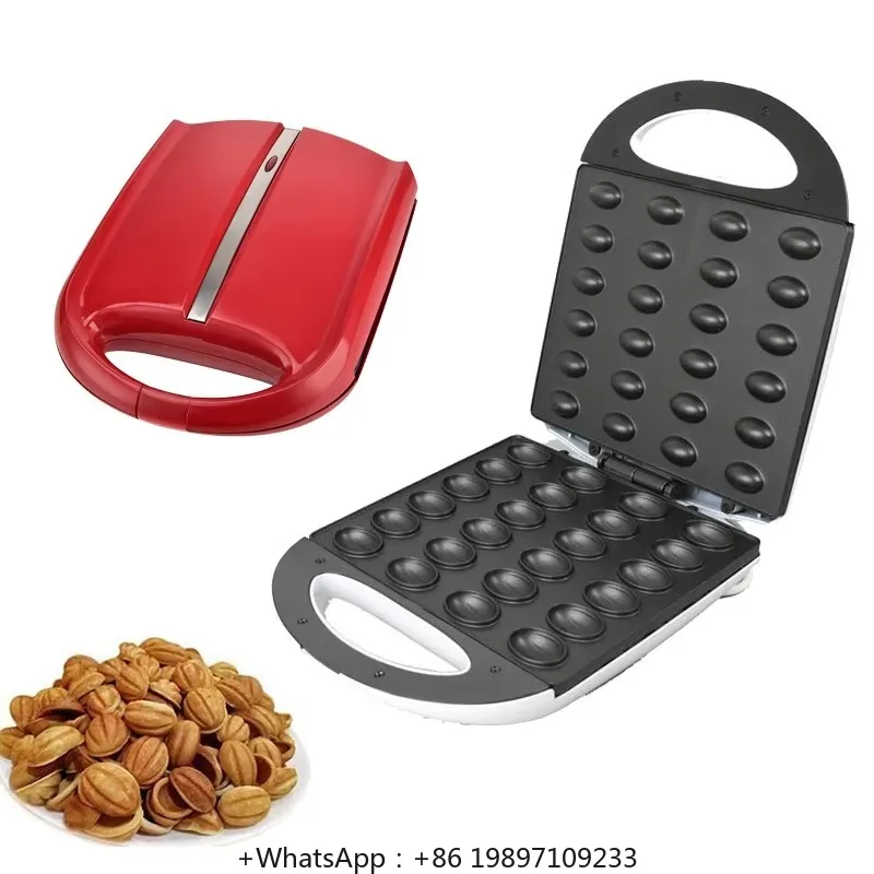 

Free Sample OEM/ODM 1400W New Model Best Sales Wholesale Red Nut Cookie Maker With 24Pcs Electric Nut Maker