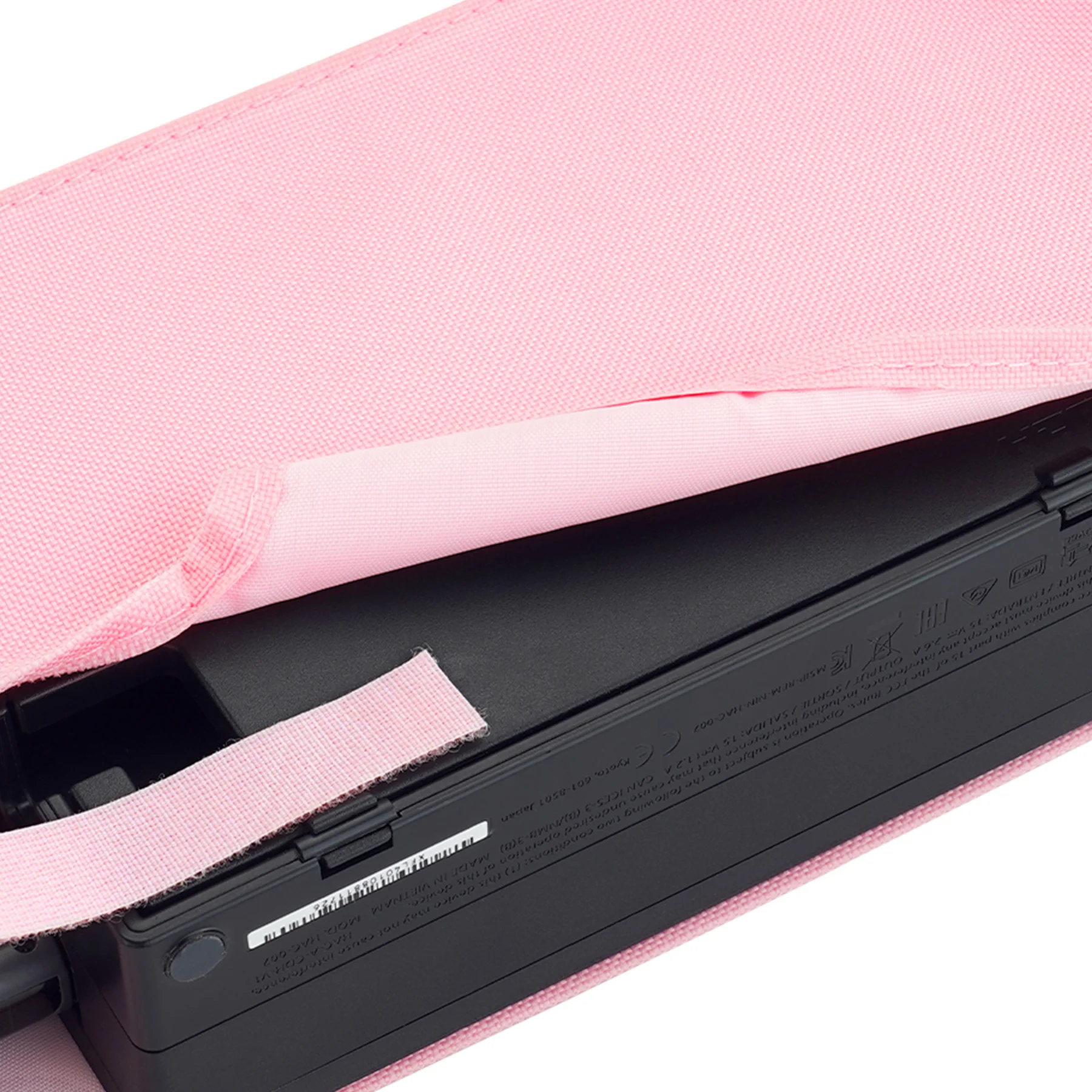 PlayVital 체리 핑크 깔끔한 안감 나일론 먼지 커버, NS 스위치 및 스위치 OLED 충전 도크용 스크래치 방지 방수 가드