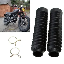 2 pz moto anteriore forcella copertura ammortizzatore parapolvere protezione ghette in gomma Gators stivali accessori moto universali