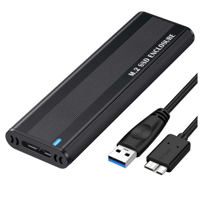 AEE7-M2 SSD Case NGFF 5Gbps SATA Protocol M.2 To USB 3.1 Gen1 SSD Adapter For NGFF SATA SSD Disk Box M.2 SSD Case