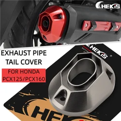 Chekis Is Suitable for Honda 2020-2024 Pcx125 Pcx160 Vario160 Modified Accessories Exhaust Pipe Tail Cover Exhaust Tail Protective Cover Aluminum Alloy Tail End Anti-Collision Cover