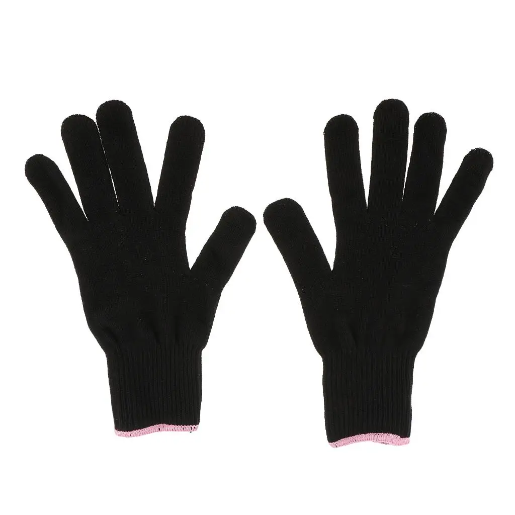 2 pcs Heat Resistant Gloves Hand for Curling Flat Straightener Suitable for Left and Right Hand