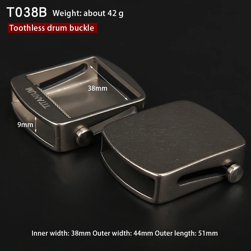 Titanium Metal Belt Buckle 35mm-39mm For Men Stainless Steel Single Pin Belt Half Buckle Fit For Leather Craft Jeans Webbing