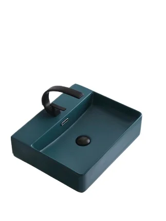 On-stage basin Wall-mounted wash basin Cabinet Small apartment bathroom Ceramic face wash simple wash basin