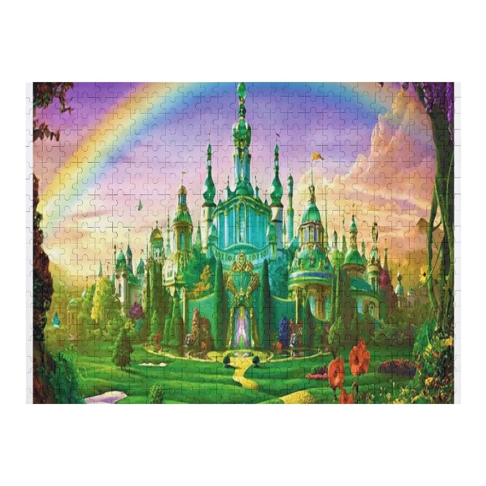 

Изумрудный городской волшебник с принтом оЗ, цифровая художественная редактирующая маска Mysticladyart, головоломка, игрушки для детей, детская игрушка-головоломка