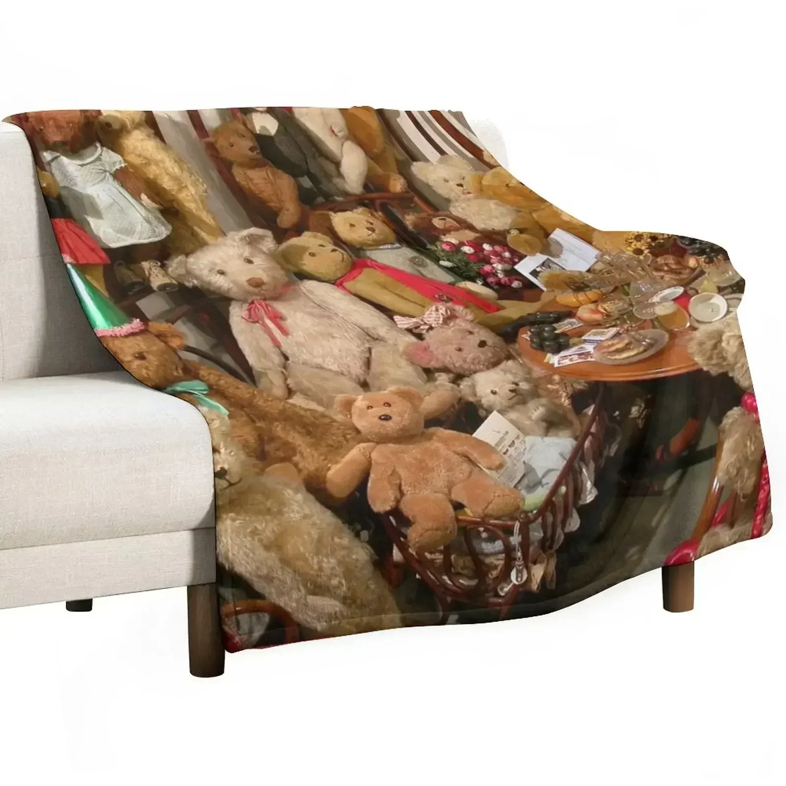 

New A Few Teddybears Throw Blanket Beautifuls Heavy Sleeping Bag Cute Blankets