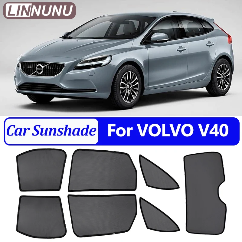 linnunu-磁気車のサンシェードボルボ-v40-2012-2019-サイドリアウィンドウメッシュカーテン-uv-保護プライバシーインテリアアクセサリー