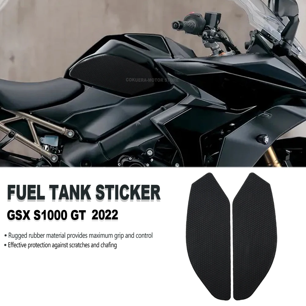 

Motorcycle Tank Traction Pad Anti Slip Sticker Gas Knee Grip Protector For GSX S1000 GT GSX-S1000GT 2022