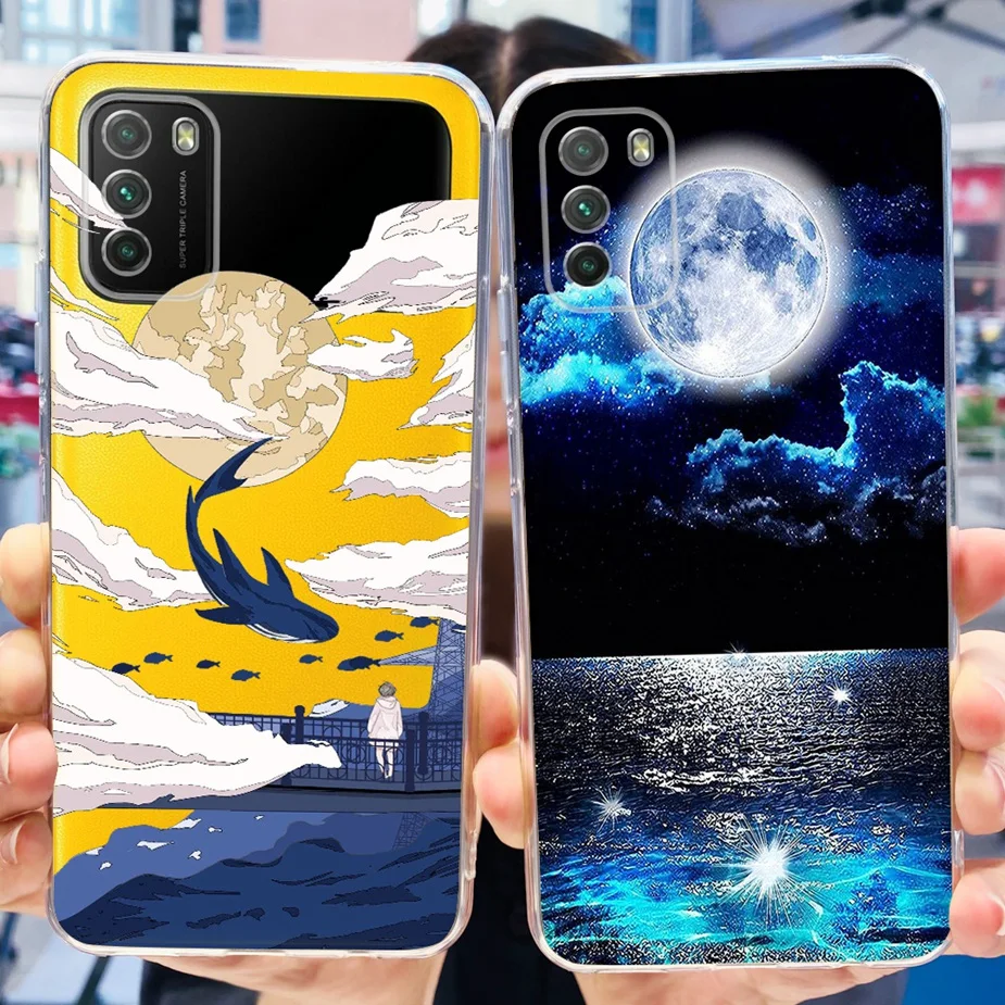 For Xiaomi Poco M3 Case PocoM3 Pro New Fashion Painted Cover Soft Silicone Phone Case For Xiaomi Poco M3 Pro PocoM3 Fundas Coque