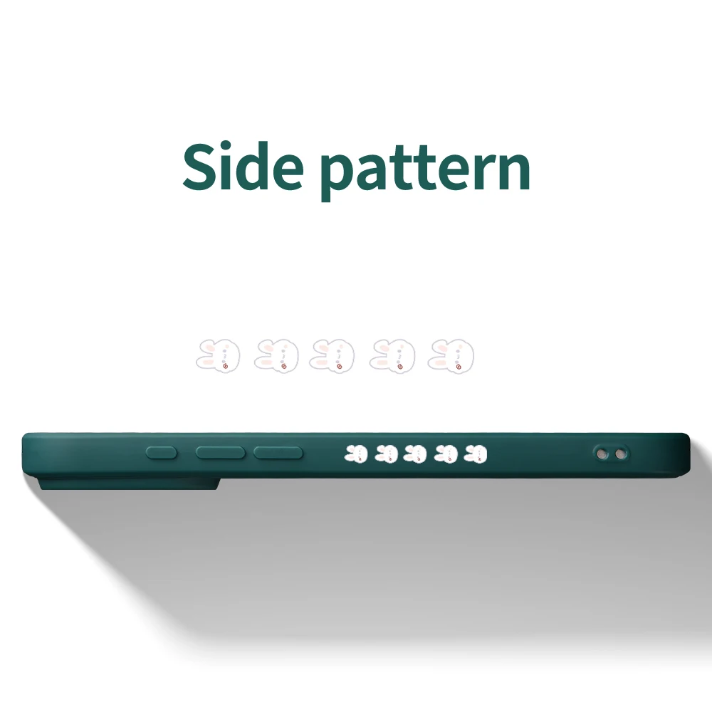 الفراولة أرنب جراب هاتف آيفون 17 ProMax 17 الهواء 16 15 14 13 12 11 برو ماكس XS Max7 8 زائد 16e 16 زائد غطاء من البولي يوريثان Coque #3