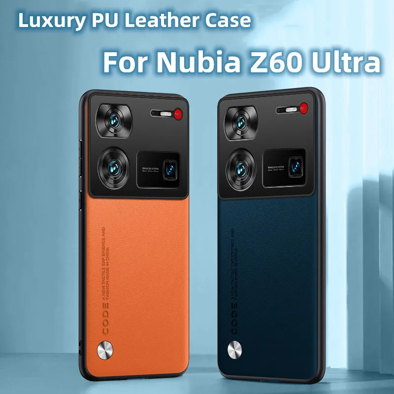 PU Leather Case For Nubia Z60 Ultra Lens All-inclusive Back Protection Cover For Nubia Z60Ultra Shockproof Bumper Funda