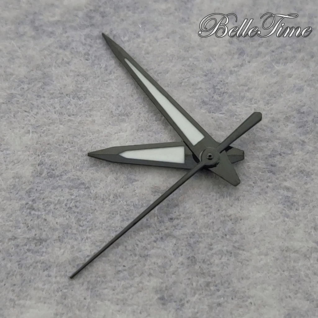 Watches Pointers For NH35 NH36 7S26 7S36 4R35 4R36 Watch Hands Gun With Green Luminous Watch Parts