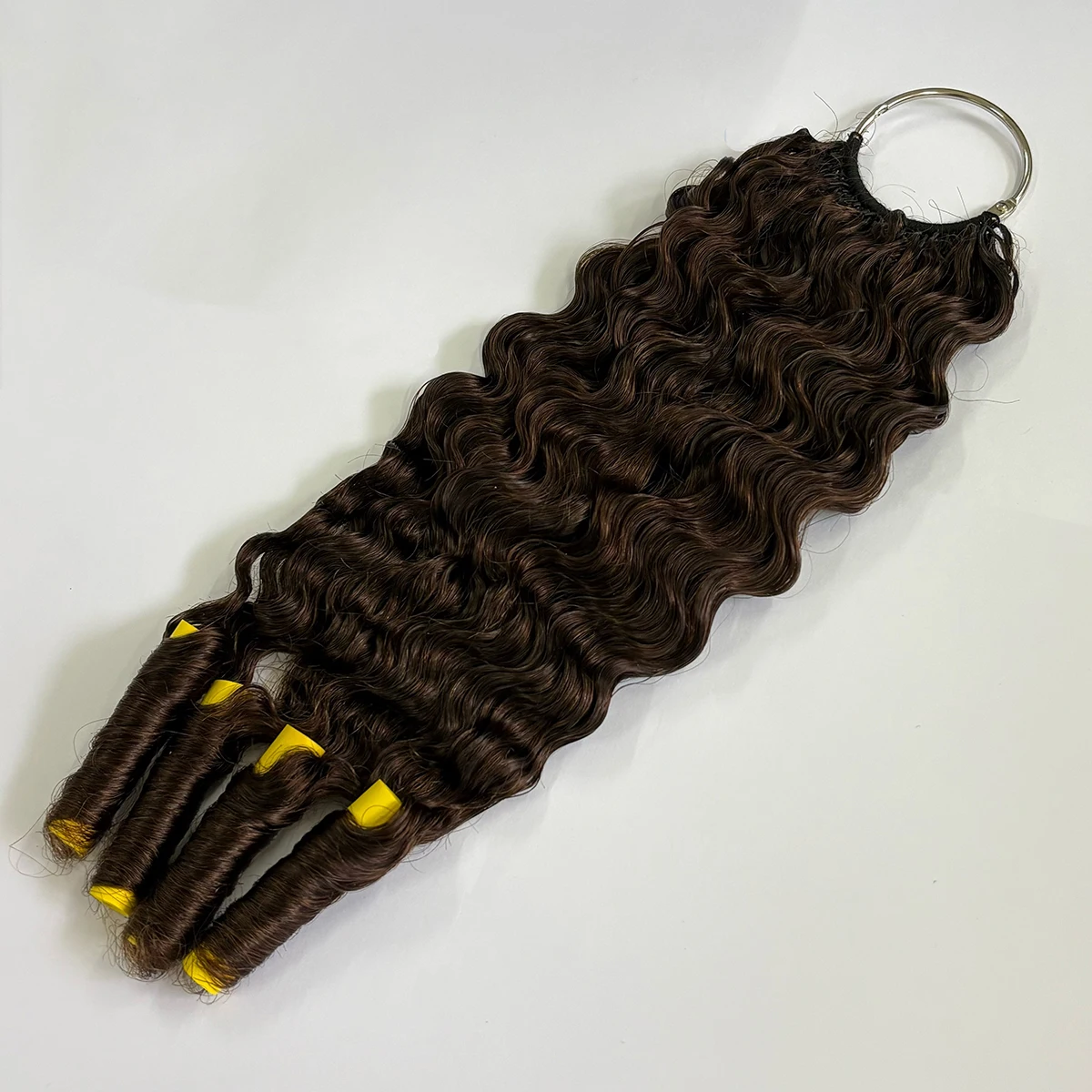 Burmese Hair Extensions Feather Hair Extension 100% Remy Human Hair Extensions Feather Wig Natural Color 50-200pcs/Lot HairUGo