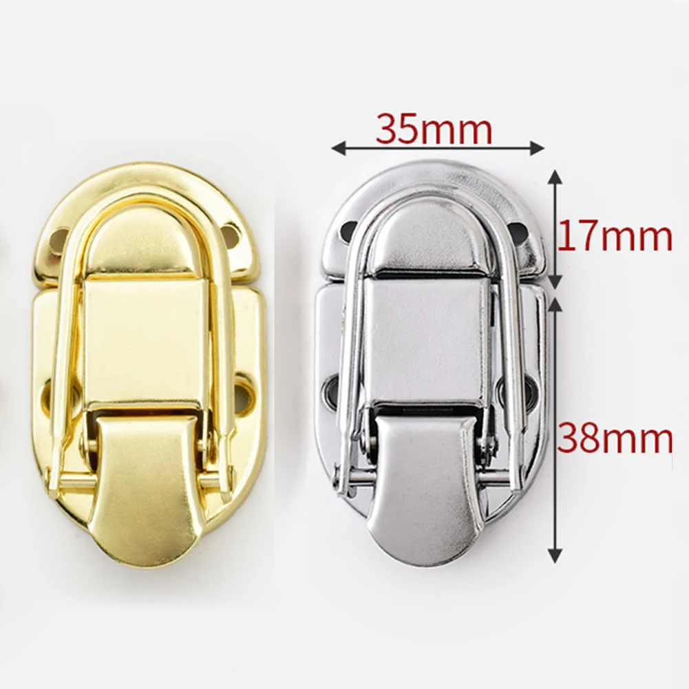 Craft Projects Yellow Hasp Latch Clasp Decorative Hasp For Jewelry Furniture Closure Versatile Use Charming Design