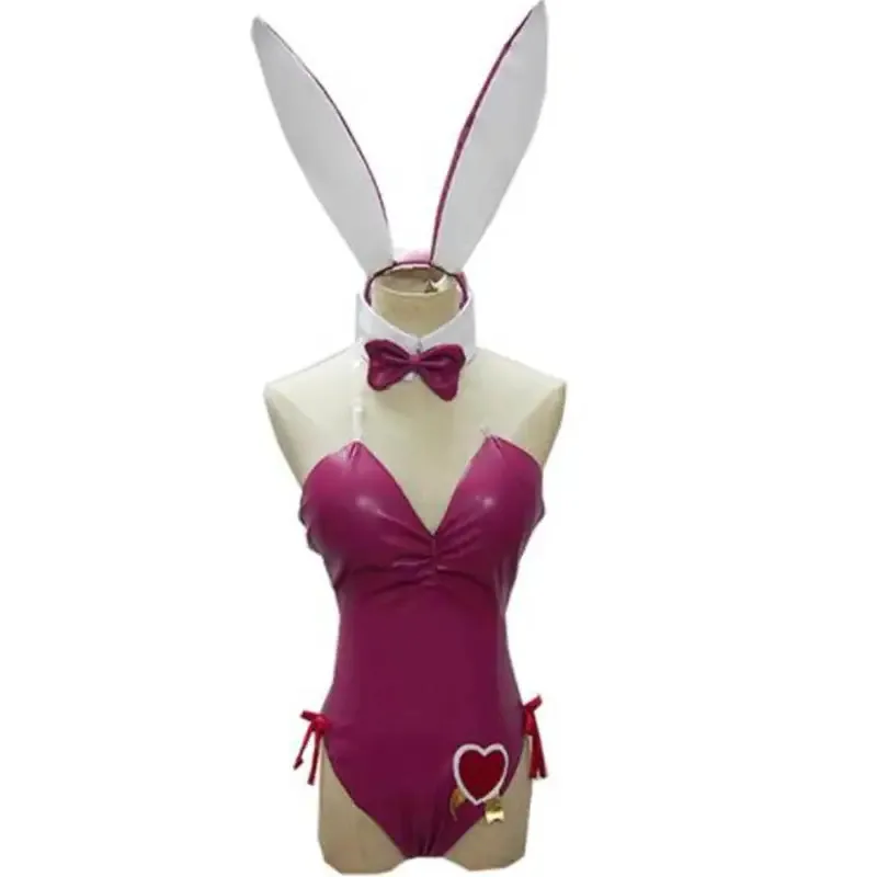 

2025 Anime Kallen Stadtfeld Cosplay Costumes Sexy Red Bunny Girl JumpsuitBikini Unisex Role Play Clothing