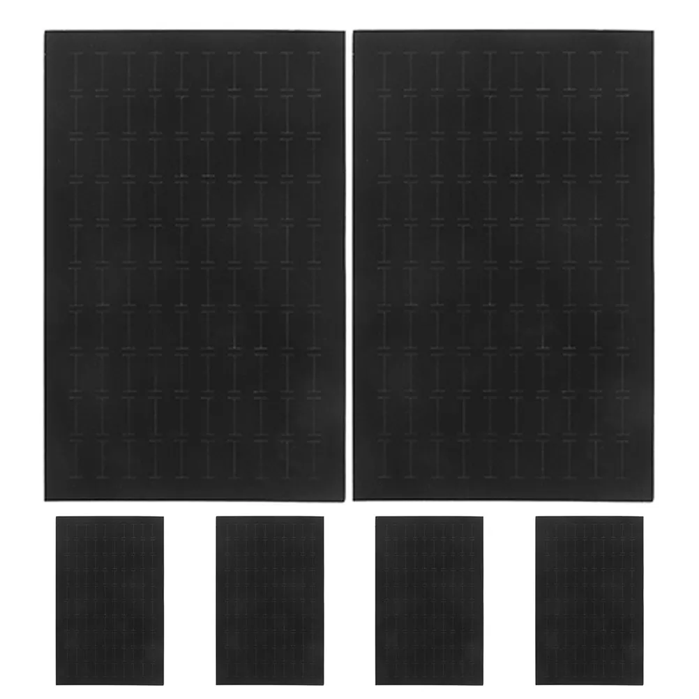 

6Pcs Jewelry Insert Pad Ring Organizer Tray Sponge Cushion for Jewelry Box Drawer Display Elegant Ring Storage Holder 100 Slots