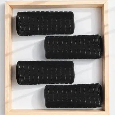 

4pcs Bow Grip Rubber Sleeves for Violin Viola High Elasticity Anti Slip Cello Accessories Violin Supplies Endpin Protector