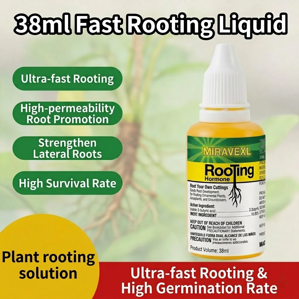 IBA Rooting Hormone Liquid – Fast Root Growth for Plant Cuttings – Ideal for Monster, Phosphorus, Golden, Small Leaf Species
